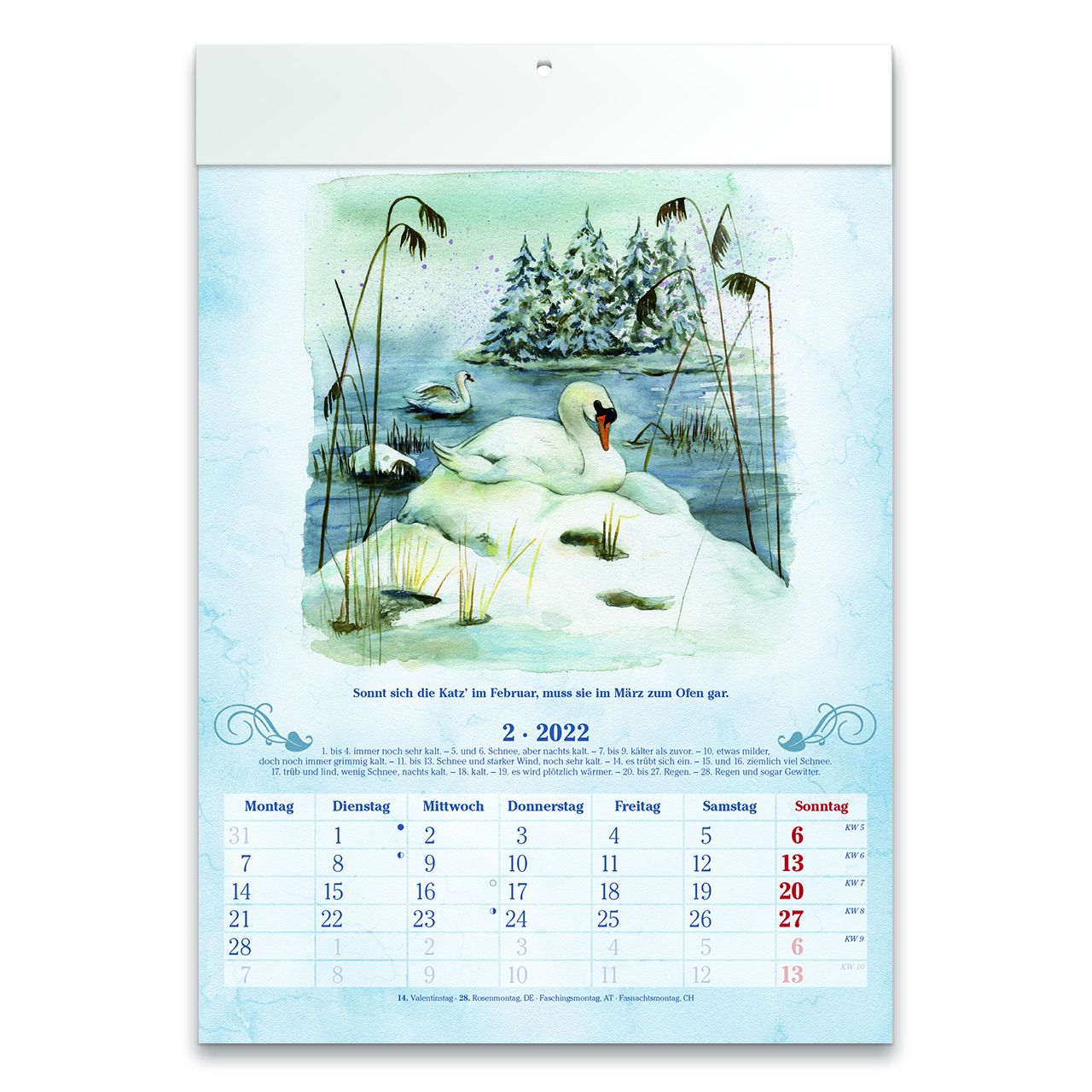 Bildkalender 100-jähriger Kalender 2022